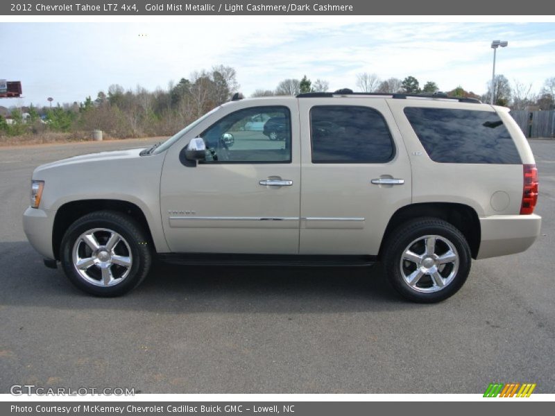 Gold Mist Metallic / Light Cashmere/Dark Cashmere 2012 Chevrolet Tahoe LTZ 4x4