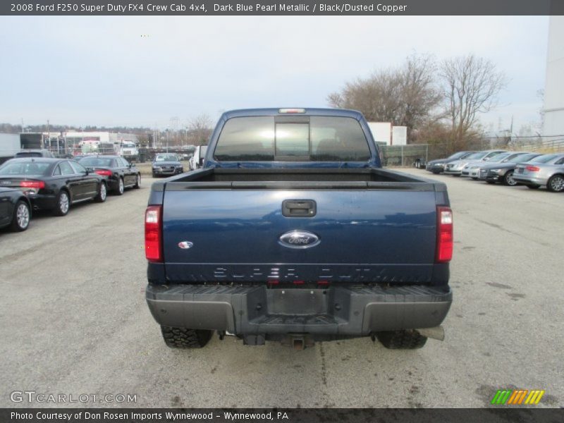 Dark Blue Pearl Metallic / Black/Dusted Copper 2008 Ford F250 Super Duty FX4 Crew Cab 4x4