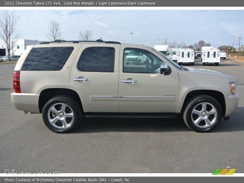 Gold Mist Metallic / Light Cashmere/Dark Cashmere 2012 Chevrolet Tahoe LTZ 4x4