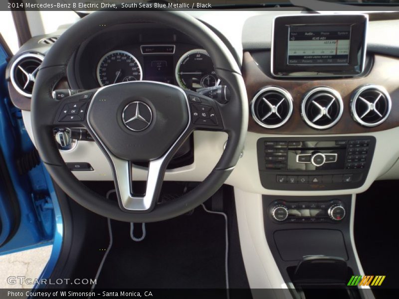 South Seas Blue Metallic / Black 2014 Mercedes-Benz B Electric Drive