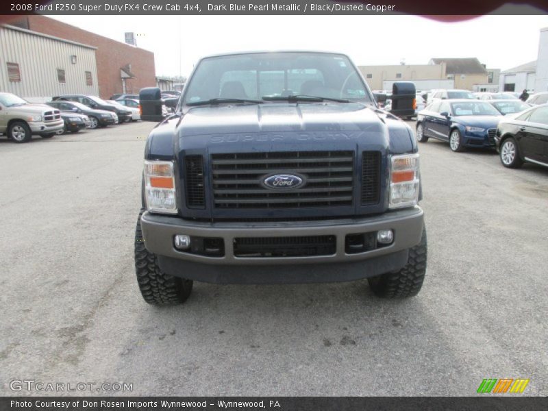 Dark Blue Pearl Metallic / Black/Dusted Copper 2008 Ford F250 Super Duty FX4 Crew Cab 4x4