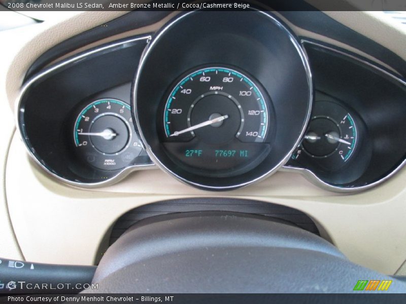 Amber Bronze Metallic / Cocoa/Cashmere Beige 2008 Chevrolet Malibu LS Sedan