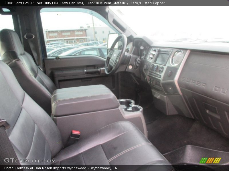 Dark Blue Pearl Metallic / Black/Dusted Copper 2008 Ford F250 Super Duty FX4 Crew Cab 4x4