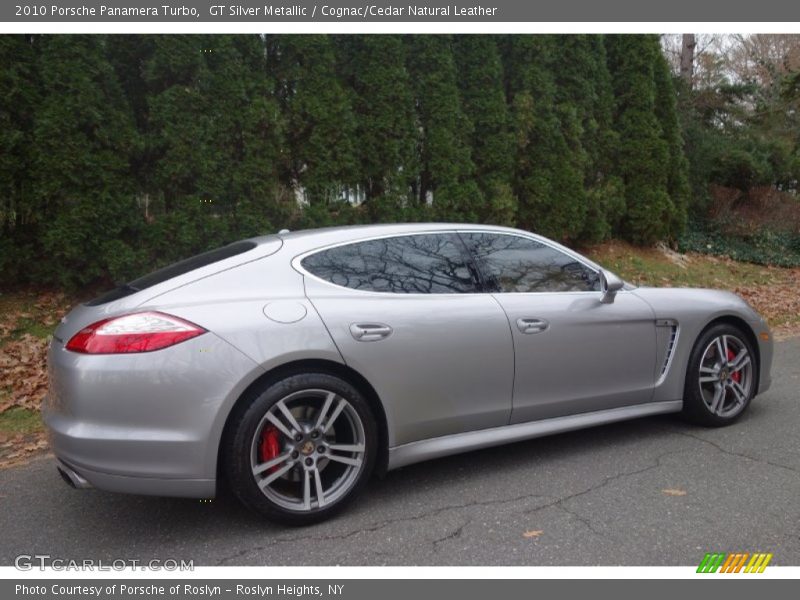 GT Silver Metallic / Cognac/Cedar Natural Leather 2010 Porsche Panamera Turbo