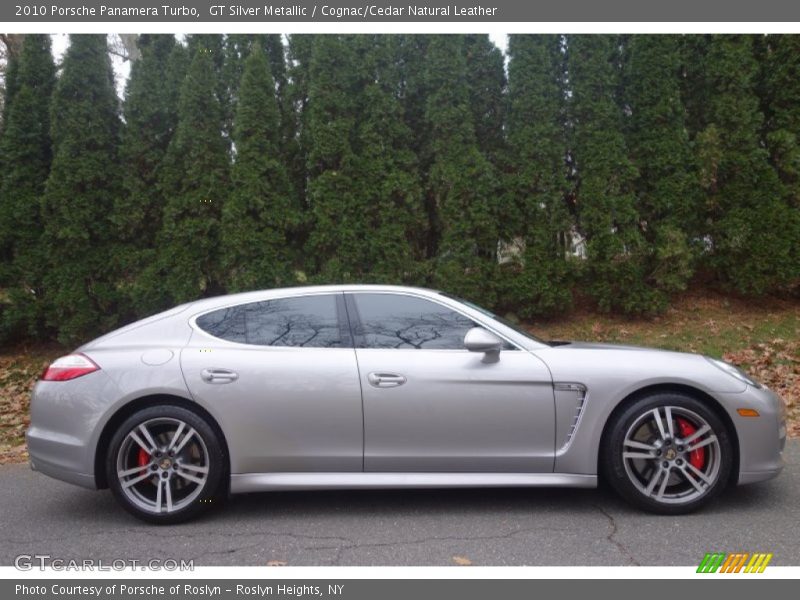 GT Silver Metallic / Cognac/Cedar Natural Leather 2010 Porsche Panamera Turbo