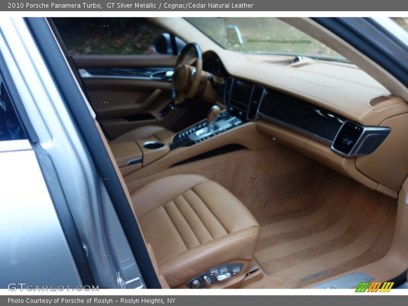 GT Silver Metallic / Cognac/Cedar Natural Leather 2010 Porsche Panamera Turbo