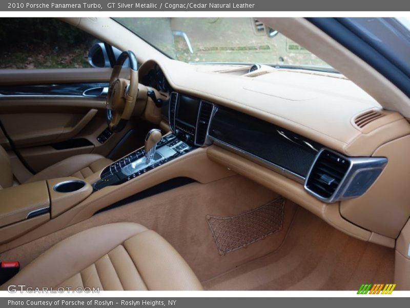 GT Silver Metallic / Cognac/Cedar Natural Leather 2010 Porsche Panamera Turbo