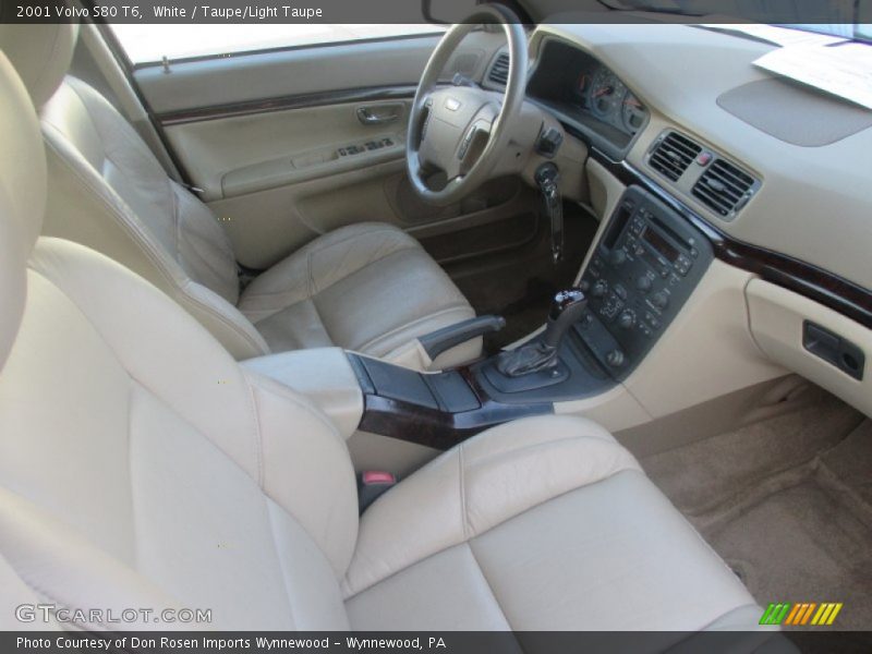 White / Taupe/Light Taupe 2001 Volvo S80 T6