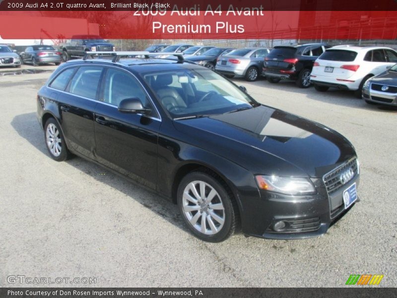 Brilliant Black / Black 2009 Audi A4 2.0T quattro Avant