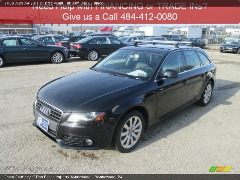 Brilliant Black / Black 2009 Audi A4 2.0T quattro Avant