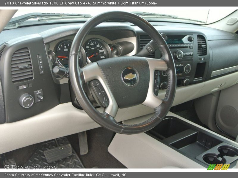 Summit White / Light Titanium/Ebony 2010 Chevrolet Silverado 1500 LT Crew Cab 4x4