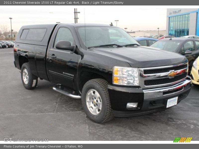 Black / Light Titanium/Ebony 2011 Chevrolet Silverado 1500 LT Regular Cab 4x4