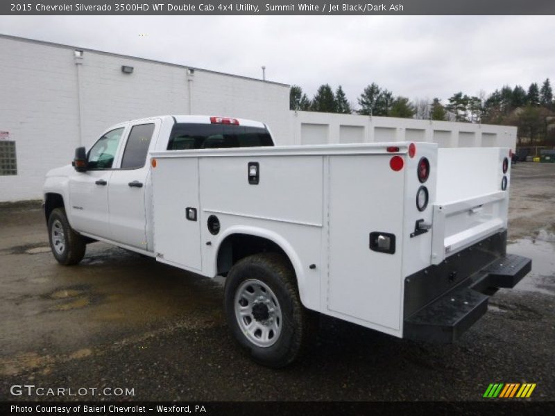 Summit White / Jet Black/Dark Ash 2015 Chevrolet Silverado 3500HD WT Double Cab 4x4 Utility