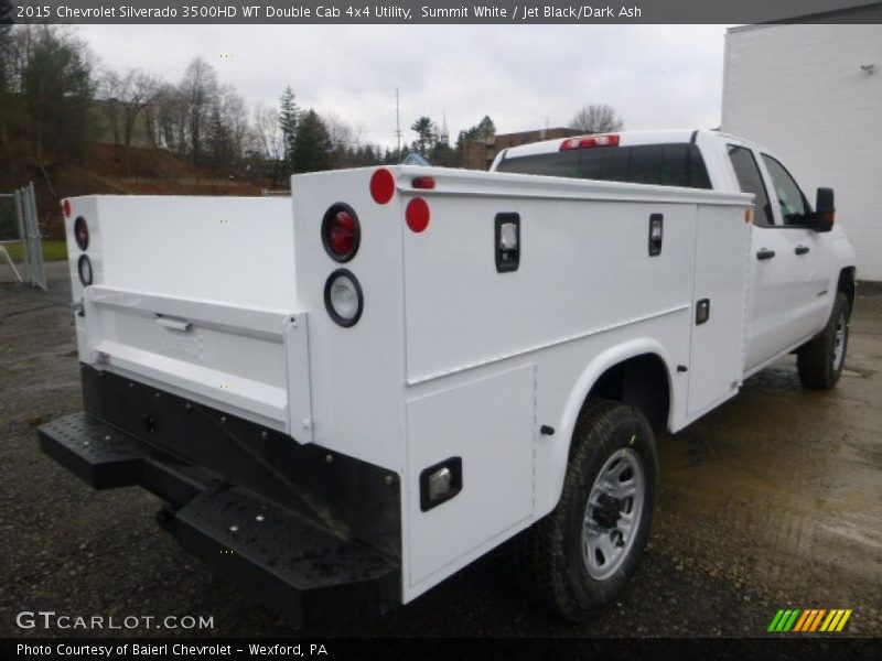 Summit White / Jet Black/Dark Ash 2015 Chevrolet Silverado 3500HD WT Double Cab 4x4 Utility