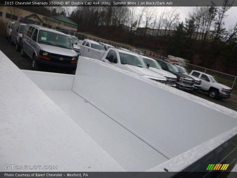 Summit White / Jet Black/Dark Ash 2015 Chevrolet Silverado 3500HD WT Double Cab 4x4 Utility