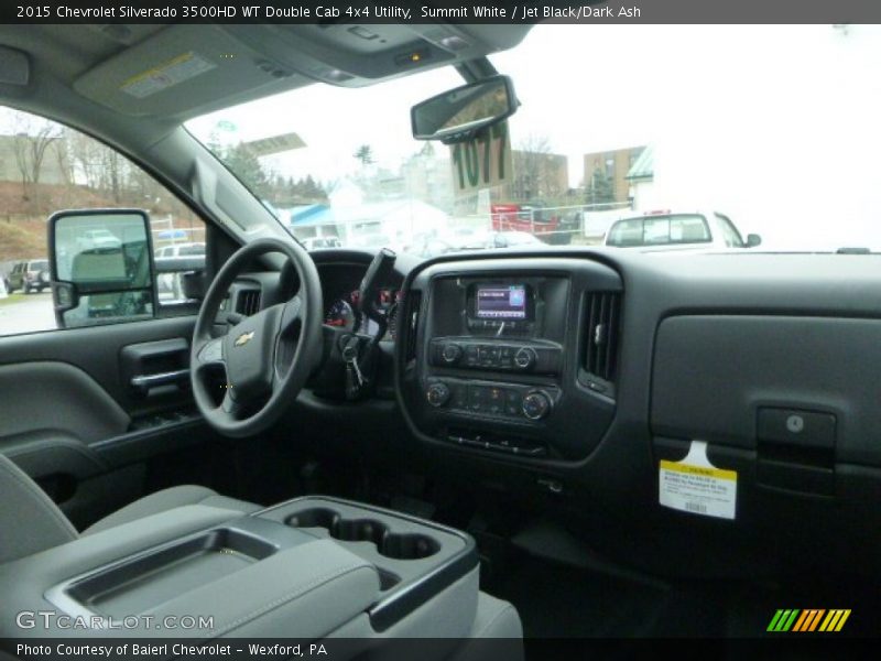 Summit White / Jet Black/Dark Ash 2015 Chevrolet Silverado 3500HD WT Double Cab 4x4 Utility