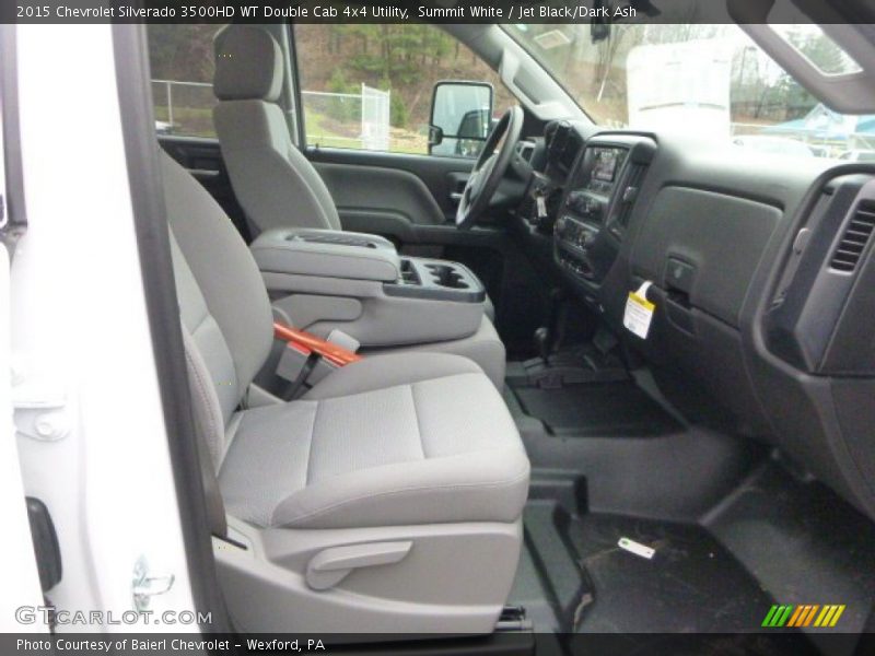 Summit White / Jet Black/Dark Ash 2015 Chevrolet Silverado 3500HD WT Double Cab 4x4 Utility