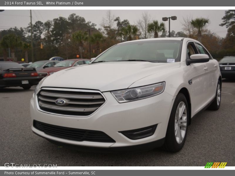 White Platinum / Dune 2014 Ford Taurus SEL
