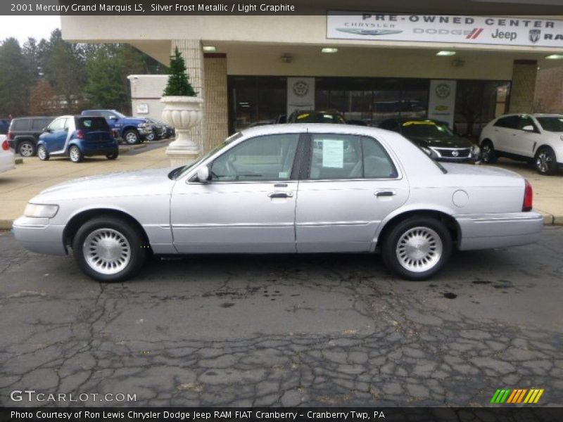 Silver Frost Metallic / Light Graphite 2001 Mercury Grand Marquis LS