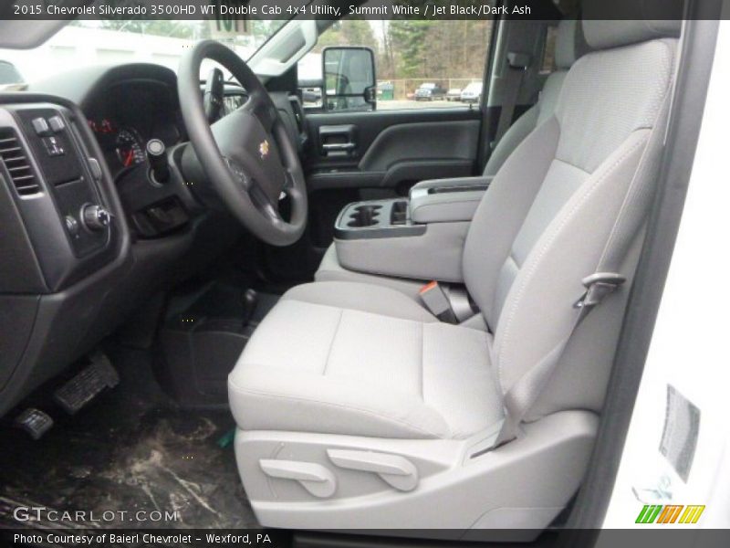 Summit White / Jet Black/Dark Ash 2015 Chevrolet Silverado 3500HD WT Double Cab 4x4 Utility
