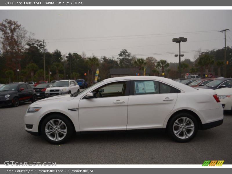 White Platinum / Dune 2014 Ford Taurus SEL