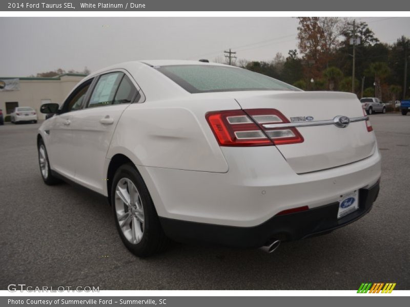 White Platinum / Dune 2014 Ford Taurus SEL