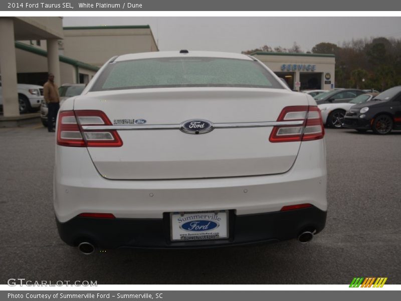 White Platinum / Dune 2014 Ford Taurus SEL