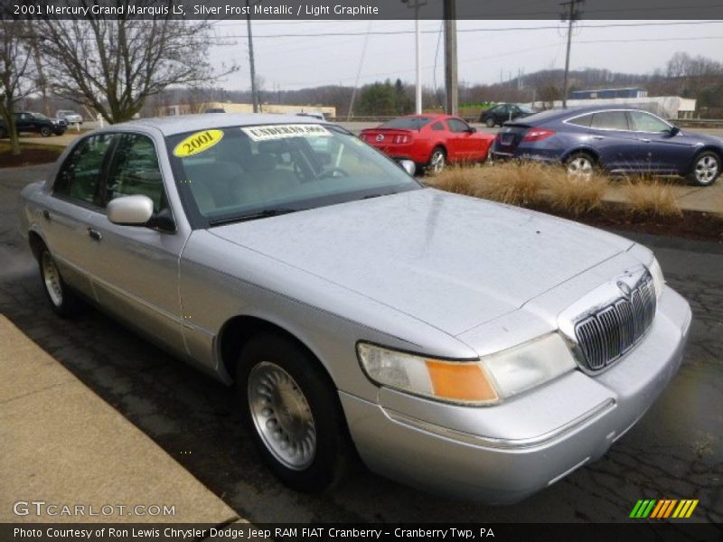 Silver Frost Metallic / Light Graphite 2001 Mercury Grand Marquis LS