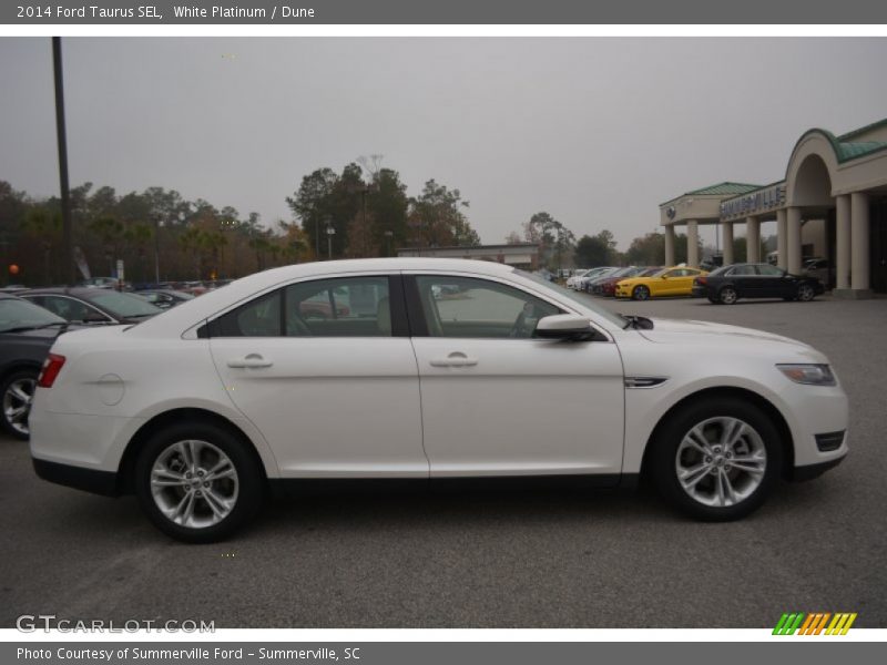 White Platinum / Dune 2014 Ford Taurus SEL