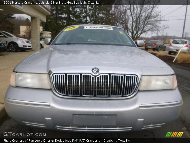 Silver Frost Metallic / Light Graphite 2001 Mercury Grand Marquis LS