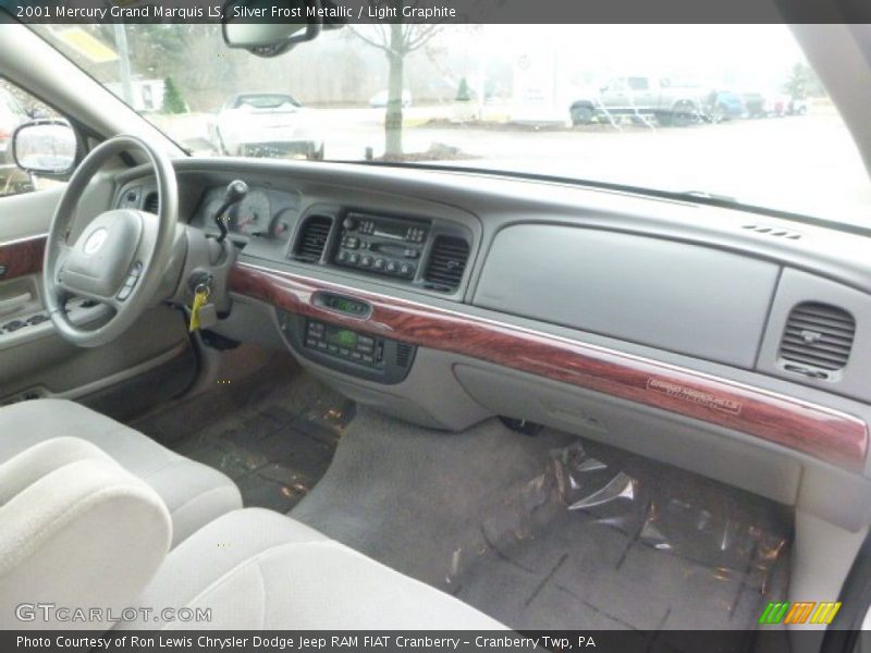 Silver Frost Metallic / Light Graphite 2001 Mercury Grand Marquis LS