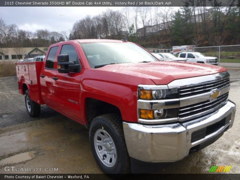 Front 3/4 View of 2015 Silverado 3500HD WT Double Cab 4x4 Utility