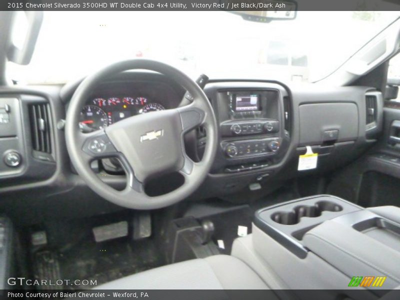 Victory Red / Jet Black/Dark Ash 2015 Chevrolet Silverado 3500HD WT Double Cab 4x4 Utility