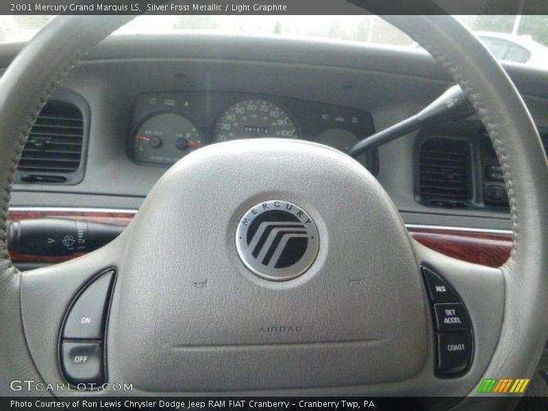 Silver Frost Metallic / Light Graphite 2001 Mercury Grand Marquis LS