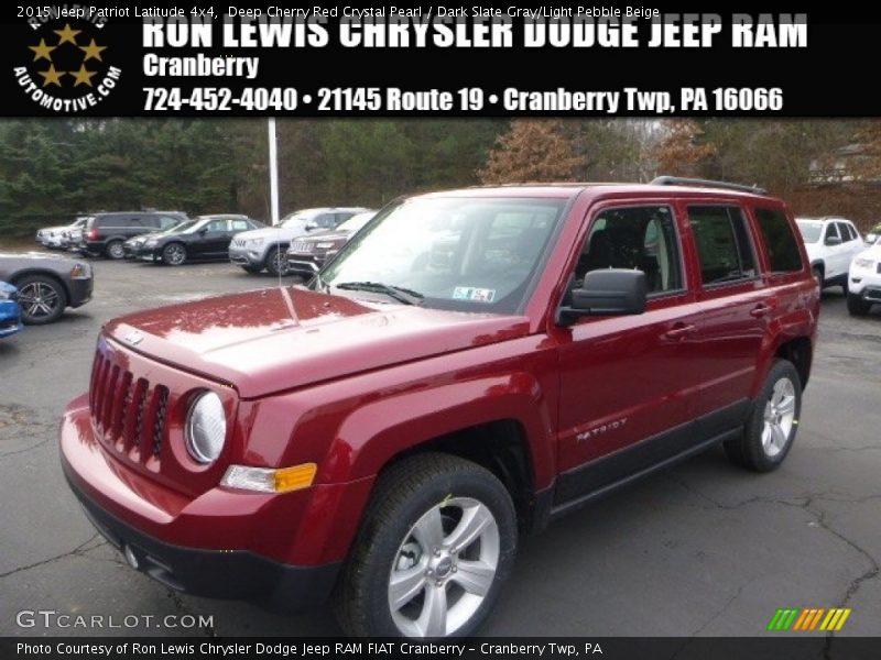 Deep Cherry Red Crystal Pearl / Dark Slate Gray/Light Pebble Beige 2015 Jeep Patriot Latitude 4x4