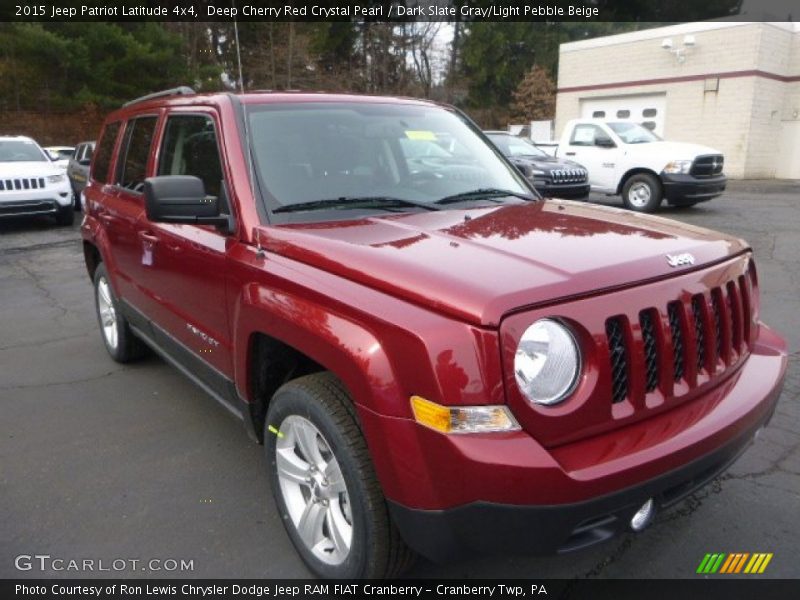 Deep Cherry Red Crystal Pearl / Dark Slate Gray/Light Pebble Beige 2015 Jeep Patriot Latitude 4x4
