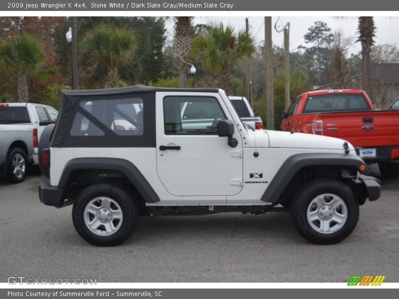 Stone White / Dark Slate Gray/Medium Slate Gray 2009 Jeep Wrangler X 4x4