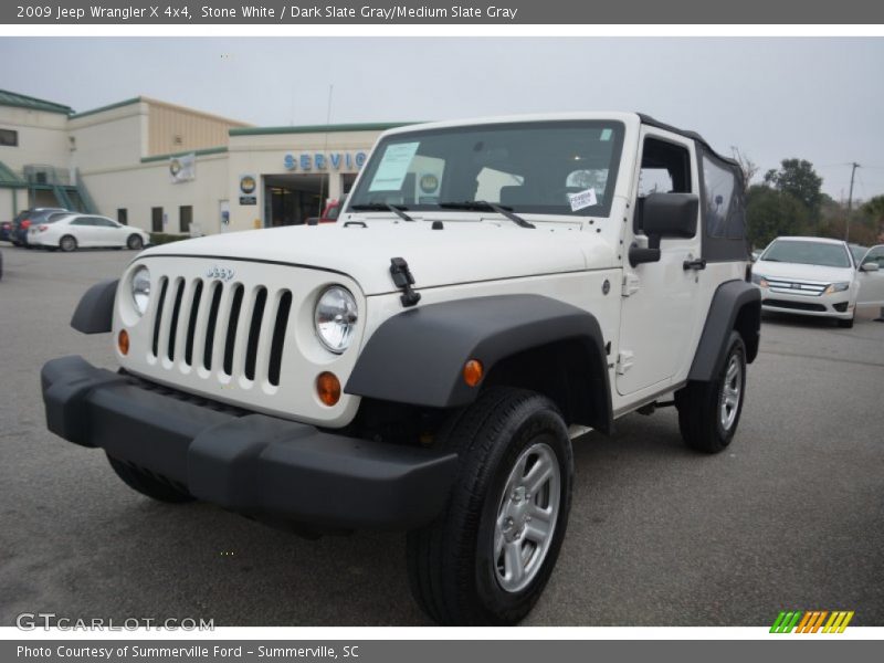 Stone White / Dark Slate Gray/Medium Slate Gray 2009 Jeep Wrangler X 4x4