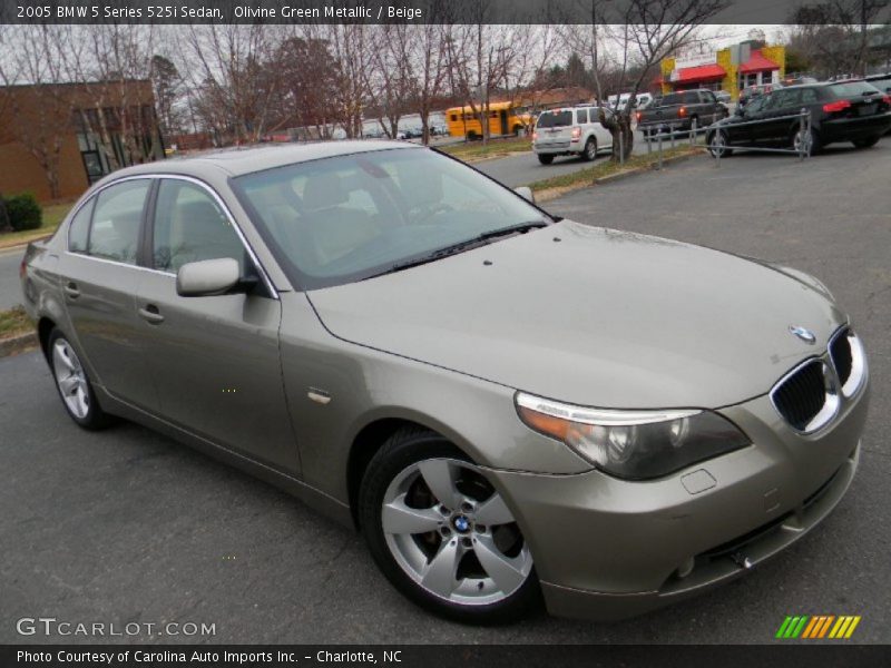 Olivine Green Metallic / Beige 2005 BMW 5 Series 525i Sedan