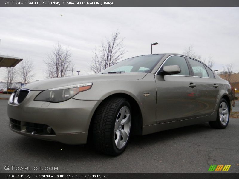 Olivine Green Metallic / Beige 2005 BMW 5 Series 525i Sedan