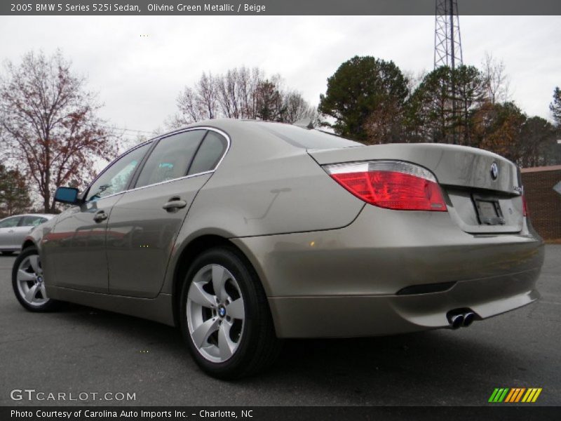 Olivine Green Metallic / Beige 2005 BMW 5 Series 525i Sedan