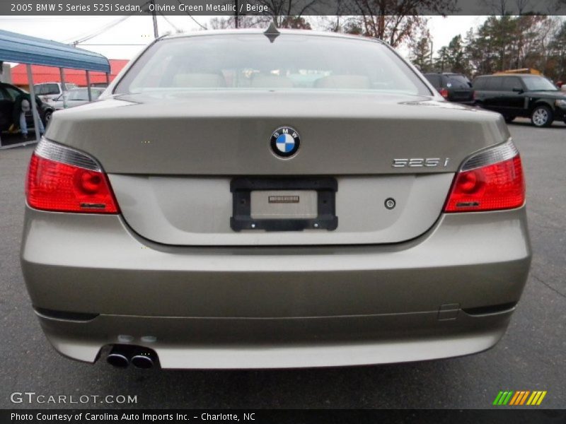 Olivine Green Metallic / Beige 2005 BMW 5 Series 525i Sedan