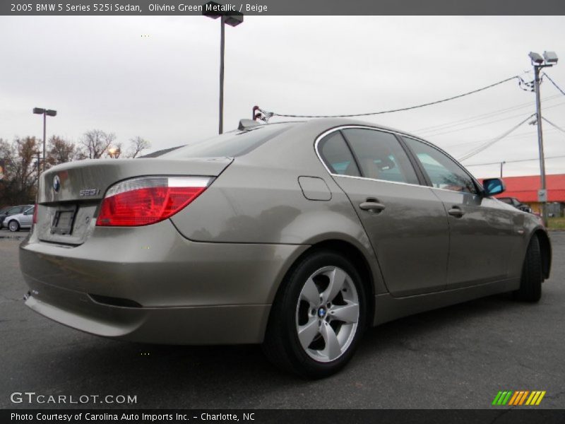 Olivine Green Metallic / Beige 2005 BMW 5 Series 525i Sedan