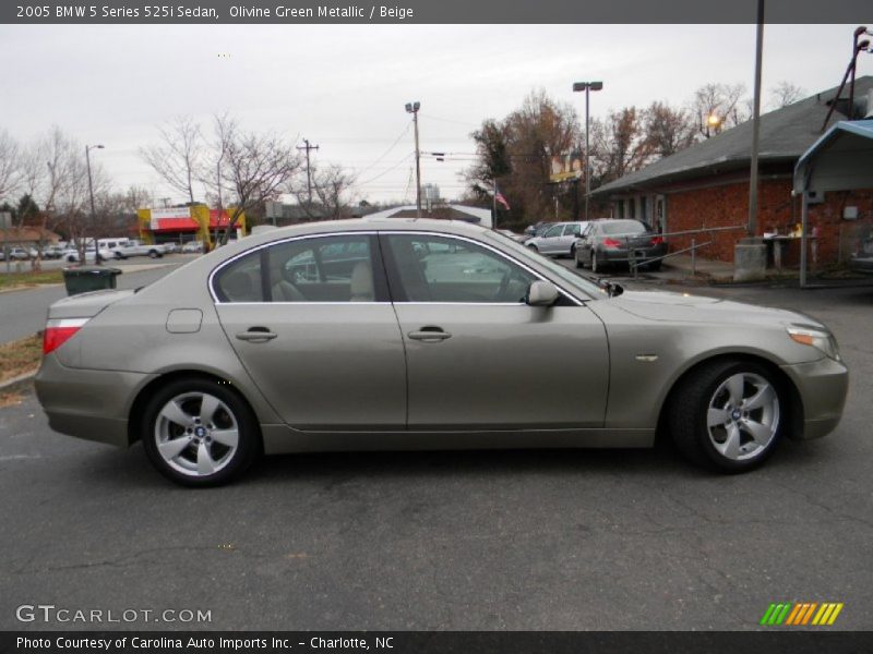 Olivine Green Metallic / Beige 2005 BMW 5 Series 525i Sedan
