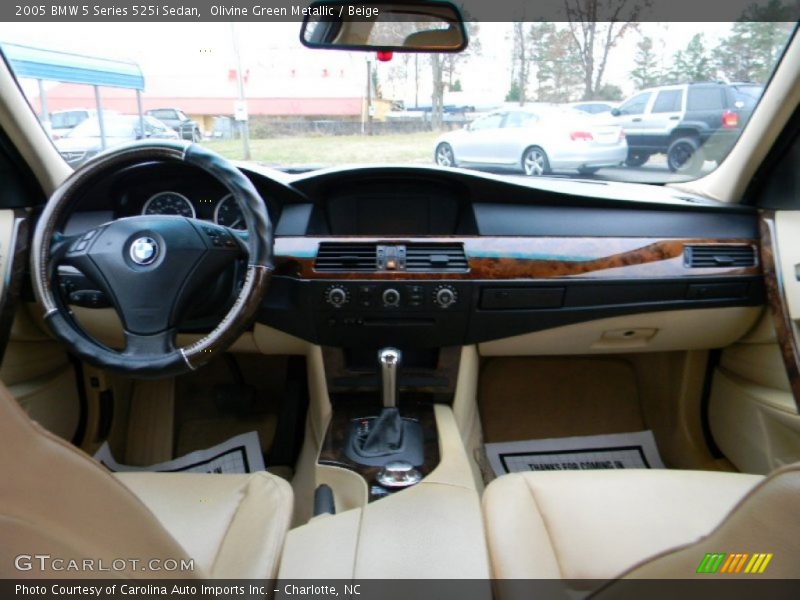 Olivine Green Metallic / Beige 2005 BMW 5 Series 525i Sedan