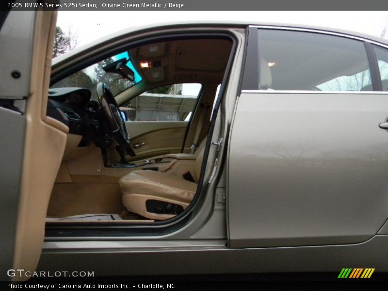 Olivine Green Metallic / Beige 2005 BMW 5 Series 525i Sedan
