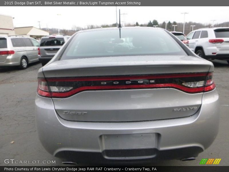 Billet Silver Metallic / Black/Light Tungsten Accent Stitching 2015 Dodge Dart SXT