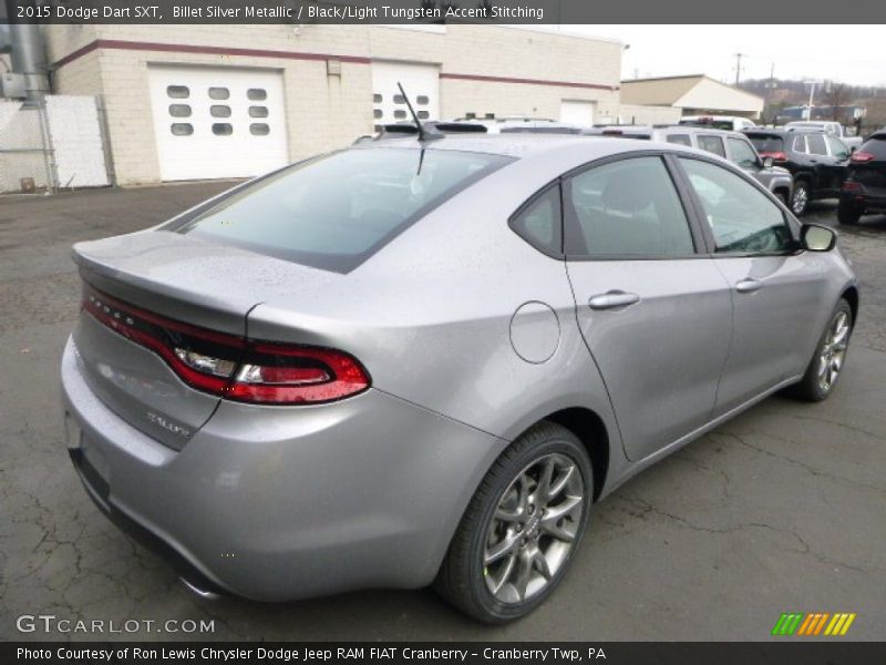 Billet Silver Metallic / Black/Light Tungsten Accent Stitching 2015 Dodge Dart SXT