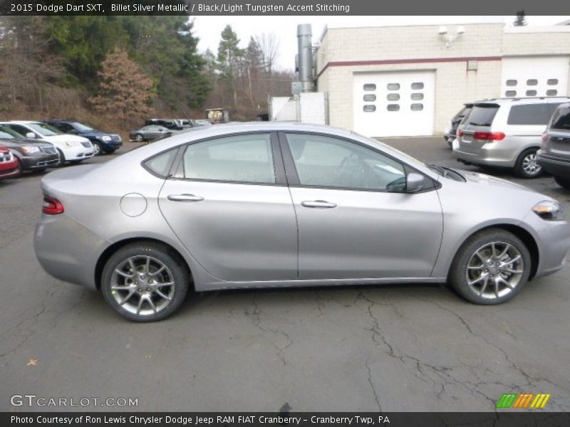 Billet Silver Metallic / Black/Light Tungsten Accent Stitching 2015 Dodge Dart SXT
