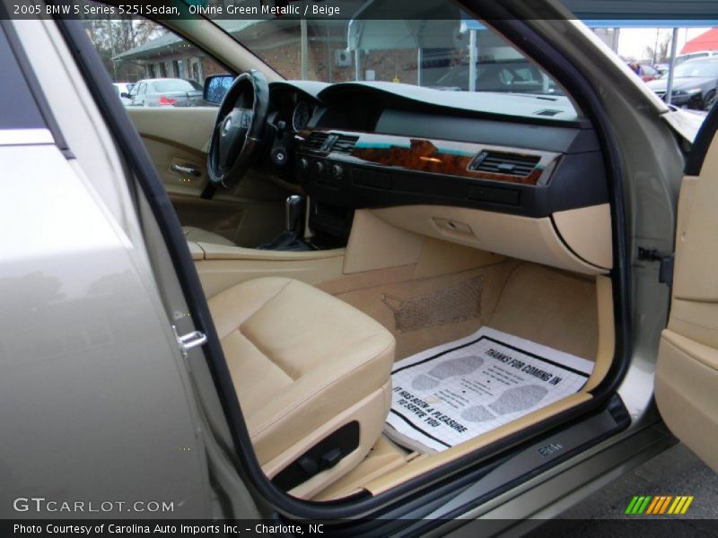Olivine Green Metallic / Beige 2005 BMW 5 Series 525i Sedan